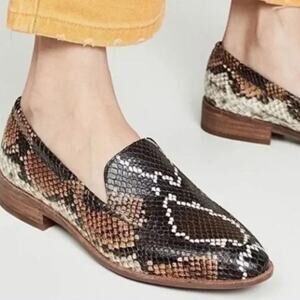 Madewell Women's 9.5 The Frances Loafer on Snake Embossed Leather Retails $158